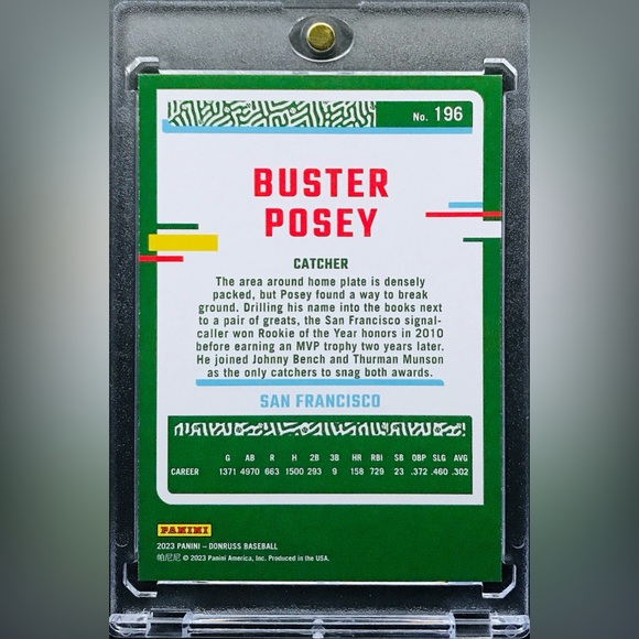 Buster Posey - 2023 Donruss #196 - Picture 2 of 2
